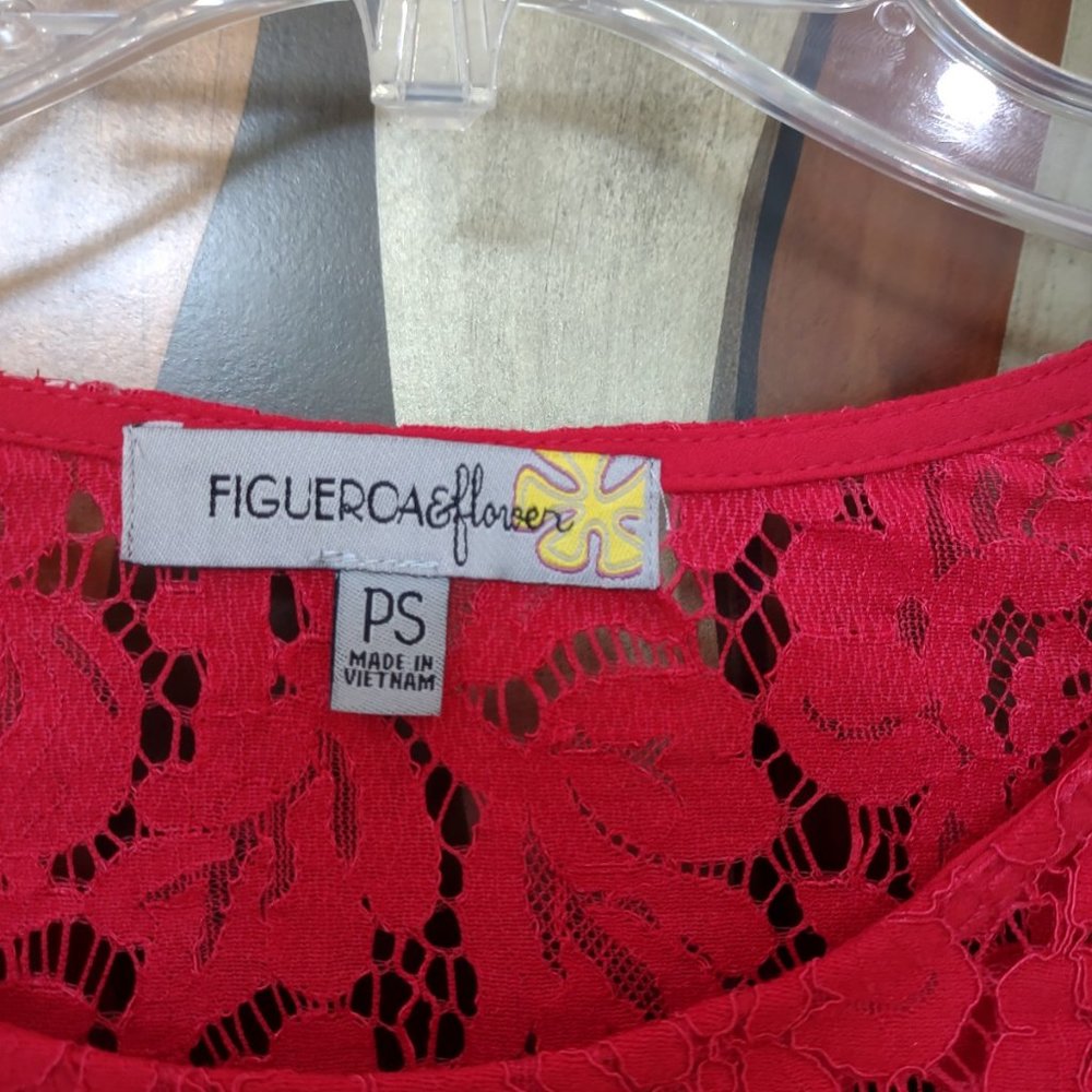 Figuerca @ Flower Woman’s Lace Top - Picture 4 of 4
